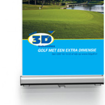 Roll-up banner 3D Golfvakanties